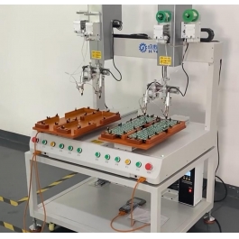 能同时锁付双键盘 双头四工位焊锡机
